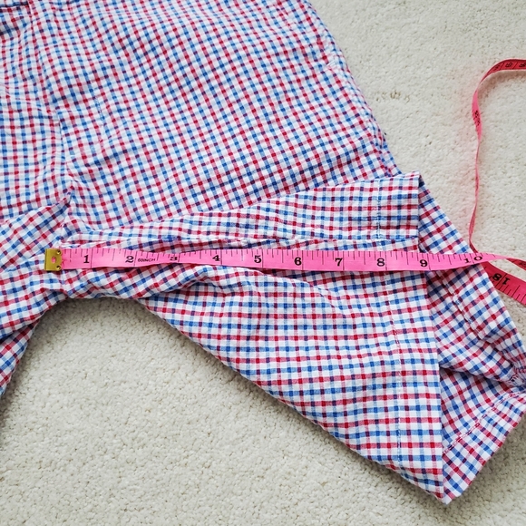 SOLD Vineyard Vines Boys Red, White And Blue Gingham Seersucker Shorts sz14 - Picture 6 of 16